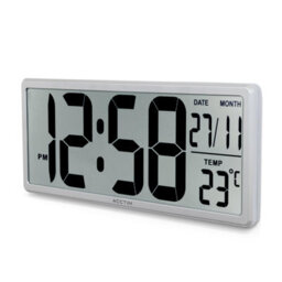 Acctim Date Keeper Jumbo Lcd Wall/desk Silver Clock With Autoset Technology - thumbnail 8