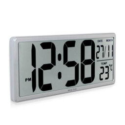 Acctim Date Keeper Jumbo Lcd Wall/desk Silver Clock With Autoset Technology - thumbnail 4