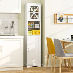 170Cm Tall Bathroom Cabinet Freestanding Storage Cabinet - thumbnail 3