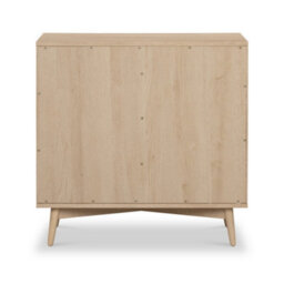 Jakob Oak 3 Drawer Grooved Chest Fully Assembled - By Roseland Furniture - thumbnail 6