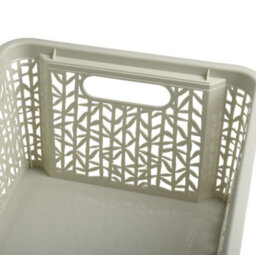 B2C Storage Unit With Baskets Drawer Box Organizer Tower Cabinet White  4 Basket Unit - thumbnail 3