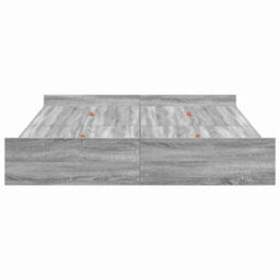Berkfield Modern Storage Bed Frame Grey Sonoma 140 X 190 Cm Engineered Wood - thumbnail 6
