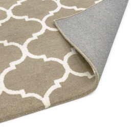 Beige Camel Luxurious Modern Geometric Handmade Rug For Living Room Bedroom & Dining Room-80Cm X 150Cm - thumbnail 4