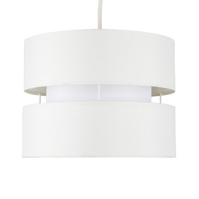 Valuelights Sophia Small Cream 2 Tier Ceiling Light Shade (D)26Cm - image 1
