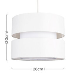 Valuelights Sophia Small Cream 2 Tier Ceiling Light Shade (D)26Cm - thumbnail 9