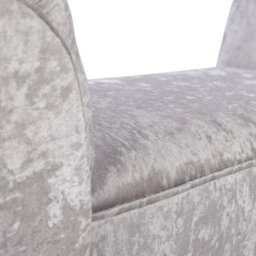 Silver Grey  Bedroom Upholstered Bench End Sofa Chair Chaise Lounge Bench Window Seat Stool - thumbnail 5