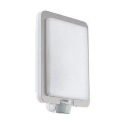 Ip44 Outdoor Wall Light With Pir Sensor - Stainless Steel Square Design For E27 Bulb - thumbnail 1
