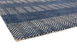 Navy Blue Geometric Graphics Modern Handmade Easy To Clean Rug For Bed Room Living Room And Dining Room-66 X 200Cm (Runner) - thumbnail 5