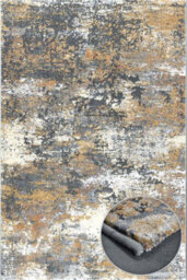 Mastercraft Canyon 052-0071-3888 Ochre Charcoal Rug-133Cm X 195Cm - thumbnail 1