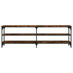Berkfield Tv Cabinet Smoked Oak 160X30X50 Cm Engineered Wood - thumbnail 5