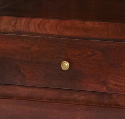 Rajwada Dark Mango Wood 5 Shelf And 2 Drawers Large Bookcase - thumbnail 5