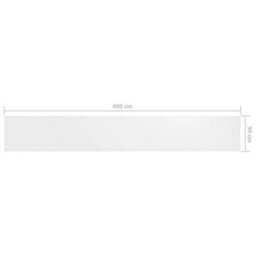 Berkfield Balcony Screen White 90X600 Cm Oxford Fabric - thumbnail 5