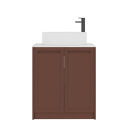 Royal Bathrooms Royal Bathroom Elmore 700mm Terracotta Clay Freestanding Countertop Bathroom Vanity Unit 2 Door With Peak Basin - thumbnail 7