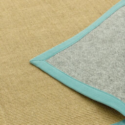 Aqua Bordered Plain Modern Easy To Clean Rug For Dining Room Bed Room And Living Room-68 X 240Cmcm (Runner) - thumbnail 6