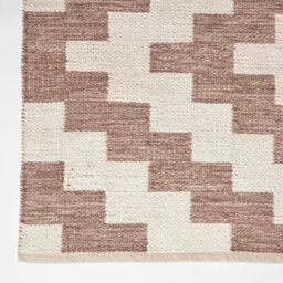 Homescapes Malina Brown & Natural Kilim Cotton Rug 90 X 150 Cm - thumbnail 3