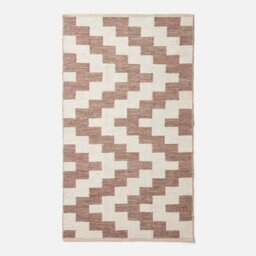 Homescapes Malina Brown & Natural Kilim Cotton Rug 90 X 150 Cm - thumbnail 2