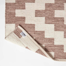 Homescapes Malina Brown & Natural Kilim Cotton Rug 90 X 150 Cm - thumbnail 5