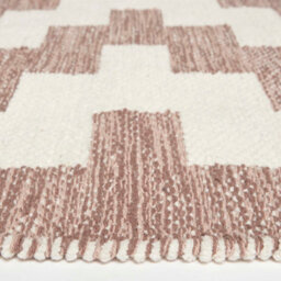 Homescapes Malina Brown & Natural Kilim Cotton Rug 90 X 150 Cm - thumbnail 4