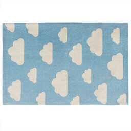 Beliani Kids Rug Gwalijar Blue 60 X 90 Cm Cotton - thumbnail 1