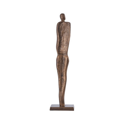 Vanity Living 51Cm Bronze Metal Aluminium Sculpture Modern Abstract Decorative Statue For Living Room, Office & Home Decor