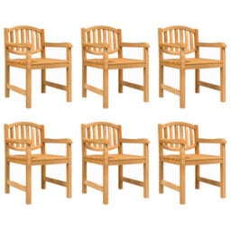 Berkfield 7 Piece Garden Dining Set Solid Wood Teak - thumbnail 3