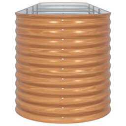 Berkfield Garden Raised Bed Brown 400 X 80 X 81 Cm Steel - thumbnail 6