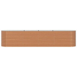 Berkfield Garden Raised Bed Brown 400 X 80 X 81 Cm Steel - thumbnail 5