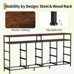 Brown 12 Drawer Fabric Dresser Tv Stand W Wooden Top,metal Frame Storage Chest,bedroom - thumbnail 4