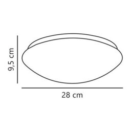 Nordlux Ask Indoor Ceiling Light White Metal Intergrated Led Bathroom Safe - Mains Powered, Ip44 - thumbnail 3
