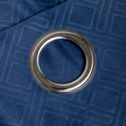 Alan Symonds Blackout Curtains Eyelet Ring Top Diamond, Blue90 X 72 - thumbnail 2