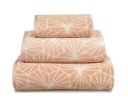 Allure Bath Fashions Geometric Design Jacquard Bath Sheet - Blush Pink - thumbnail 4
