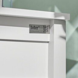 Sobuy Fbt46-W, Beside Table With 1 Drawer 2 Shelves, End Table Lamp Table Night Stand,white,w45Xd30Xh68 - thumbnail 8