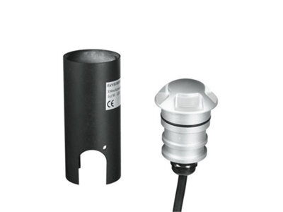 Luminosa Lighting Luminosa Step24V Outdoor Led Recessed Floor & Decking Nickel - 4 Direction, Ip67 180Lm 4000K 4.5X5.7Cm - image 1