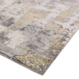 Gold Viscose  Abstract Handmade , Luxurious , Modern Rug For Living Room, Bedroom - 200Cm X 290Cm - thumbnail 2