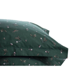Belledorm Aiyla Oxford Pillowcase (Pack Of 2) Bottle Green (76Cm X 51Cm) - thumbnail 1