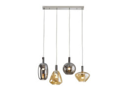 Luminosa Lighting Luminosa Nara Bar Pendant Ceiling 4 Light Chrome Led 3000K - Uk Stock - thumbnail 5