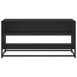 Berkfield Industrial Tv Cabinet Black 91X40X46 Cm Engineered Wood And Metal - thumbnail 4