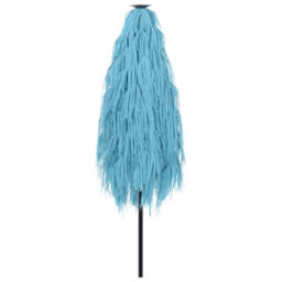 Berkfield Garden Parasol With Steel Pole Blue 223X223X213 Cm - thumbnail 6