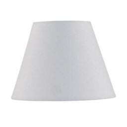 First Choice Lighting Ivory Cotton 20Cm Diameter Tapered Fabric Lamp Shade