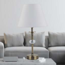 First Choice Lighting Ivory Cotton 20Cm Diameter Tapered Fabric Lamp Shade - thumbnail 6