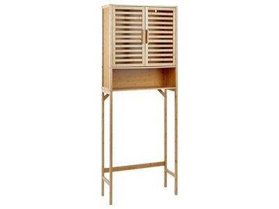 Wyld And Coco Over-The-Washer Bamboo Cabinet - Light Brown, 3 Shelves, 63 X 25 X 167 Cm - image 1