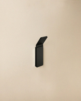 Cosmic Towel Hook, Robe Hook, Coat Hook, Self-Adhesive, Matt Black, Supports Up To 5Kg, Nea Collection - image 1