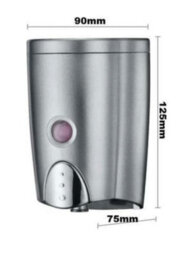 Euroshowers Smart Wall Mounted Easy Fill  Soap / Gel / Shampoo Dispenser - Holds 580Ml - thumbnail 3
