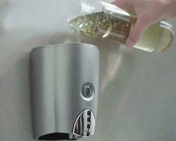 Euroshowers Smart Wall Mounted Easy Fill  Soap / Gel / Shampoo Dispenser - Holds 580Ml - thumbnail 6