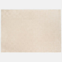 Ohs Checkerboard Rug Soft Floor Carpet Non Slip Area Mat, Stone - 80Cm X 150Cm - thumbnail 3