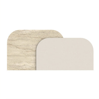 Decortie Rove Layered Wall Mounted Headboard Travertine,sandstone 160X3.6X75 Cm - image 1