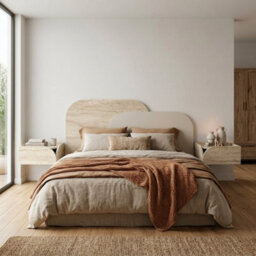 Decortie Rove Layered Wall Mounted Headboard Travertine,sandstone 160X3.6X75 Cm - thumbnail 2