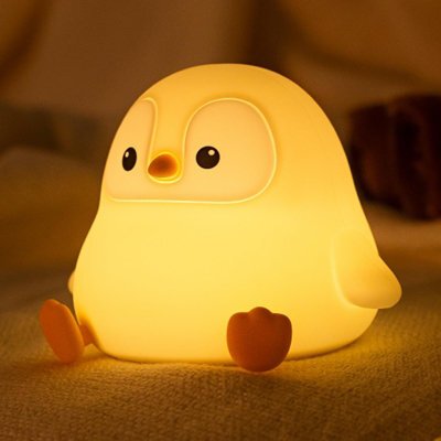 Amorly Penguin Night Light, Led Squishy Novelty Animal Night Lamp,food Grade Silicone,2 Level Dimmable, Nursery Nightlight For Desk Decor - image 1