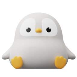 Amorly Penguin Night Light, Led Squishy Novelty Animal Night Lamp,food Grade Silicone,2 Level Dimmable, Nursery Nightlight For Desk Decor - thumbnail 7