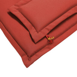 Beliani Set Of 8 Back/seat Cushions Maui 40 X 54 Cm Dark Red - thumbnail 6